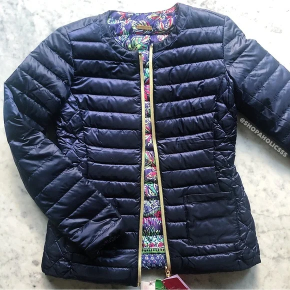 LILLY PULITZER Lilah Printed Reversible Jacket NWT - Picture 2 of 15